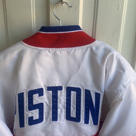 Ty Mopkins Detroit Pistons Starter Varsity Jacket - Picture 8 of 11